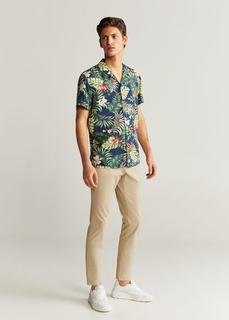 Рубашка с тропическим принтом - Tropic-h Mango