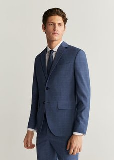 Костюмный пиджак slim fit в клетку - Brasilia-i Mango