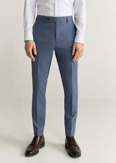 Костюмные брюки slim fit в узкую полоску - Brasilia Mango