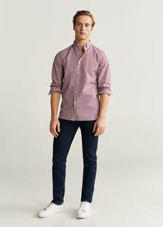 Рубашка slim fit в клетку виши - Vichy Mango