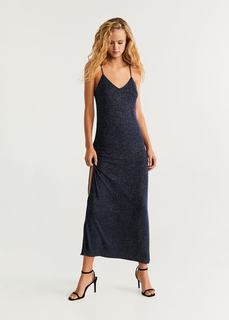 Длинное платье с блестками - Vestibri Mango