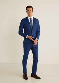 Костюмный пиджак super slim fit с мелкой фактурной выделкой - Paulo Mango