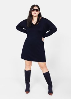Трикотажное платье с ажурной деталью - Agora Mango