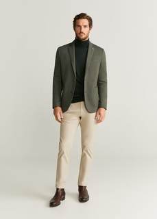 Пиджак slim-fit в елочку - Espiga Mango