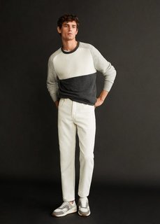 Укороченные брюки tapered fit из вельвета - Berlingo Mango