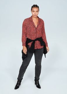 Рубашка с леопардовым принтом - Printy6 Mango