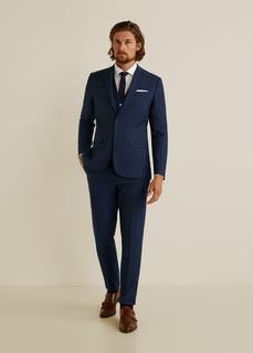 Костюмный пиджак slim fit в клетку - Brasilia Mango