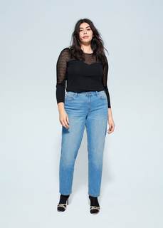 Кружевная футболка с рукавами-фонариками - Kaya Mango