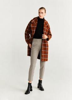 Укороченные брюки в клетку - Alberton Mango