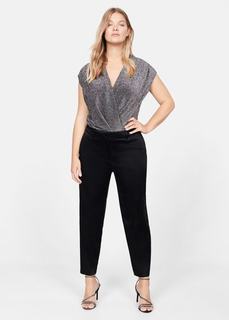Костюмные брюки из атласа - Large Mango