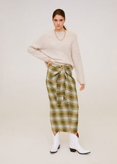 Миди-юбка в клетку - Rai-i Mango