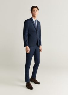 Рубашка Tailored super slim fit из хлопка - Emotion Mango