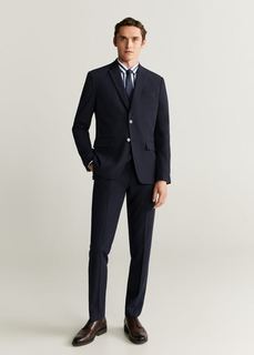 Рубашка Tailored slim fit в полоску - Roca Mango