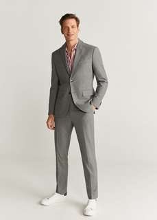 Рубашка Tailored slim fit в полоску - Rocas Mango