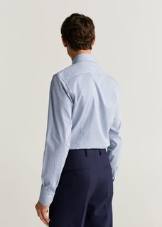 Рубашка Tailored slim fit в гусиную лапку - Sena Mango