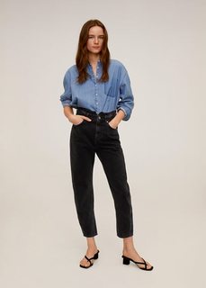 Джинсы slouchy с эластичным поясом - Slouchy Mango