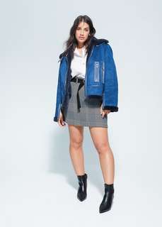 Мини-юбка с поясом - Wintour Mango