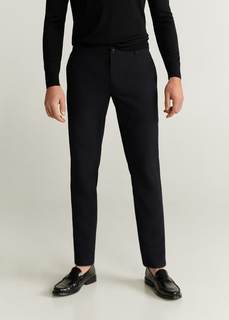 Укороченные брюки slim fit с эластичным поясом - Bologna6 Mango
