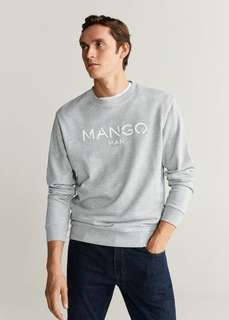 Хлопковый свитшот с логотипом - New-h Mango