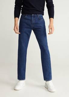 Мягкие джинсы tapered fit темного цвета - Bruce Mango