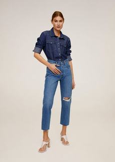 Укороченные джинсы straight fit - Havana Mango