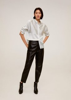 Объемная рубашка в полоску - Payita Mango