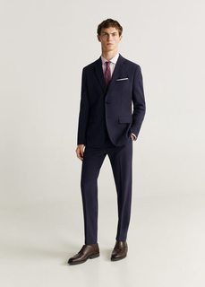 Хлопковая рубашка Tailored slim fit - Leo Mango
