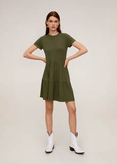 Трикотажное платье в резинку - Sharona1-x Mango