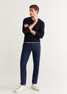 Укороченные брюки slim fit с эластичным поясом - Bologna5 Mango