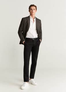 Костюмный пиджак slim fit в гусиную лапку - Patagalo Mango