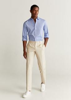 Рубашка slim fit из хлопка - Oxmart Mango