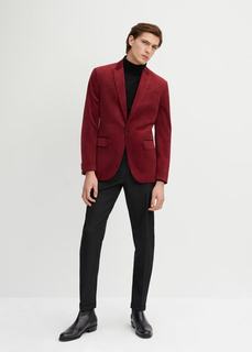 Костюмный пиджак slim fit из бархата - Velvet Mango