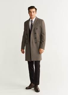 Двубортное пальто Tailored из шерсти - Aleta Mango