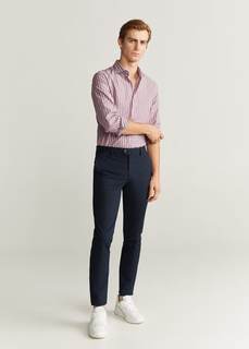 Хлопковая рубашка оксфорд slim fit - Pacha Mango