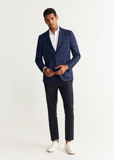 Пиджак slim fit в клетку - Emma Mango