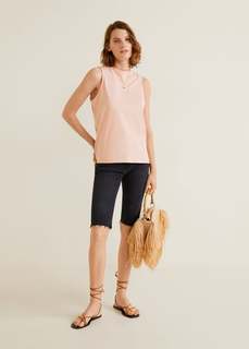 Футболка с вышитой надписью - Detail Mango