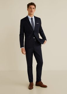 Рубашка Tailored super slim fit из хлопка - Emotion Mango