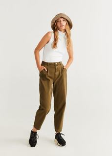 Топ в рубчик с высоким воротником - Alexie3 Mango