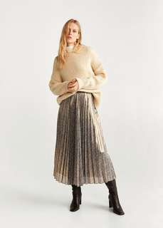 Плиссированная юбка металлик - Farai Mango
