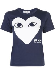 Comme Des Garçons Play футболка с принтом