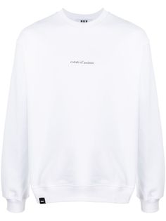 MSGM толстовка с круглым вырезом и принтом