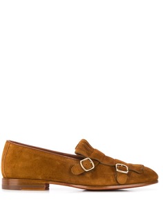 Santoni лоферы с пряжками