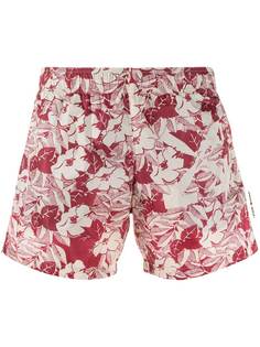 Off-White floral swim shorts