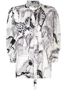 Stella McCartney блузка с принтом