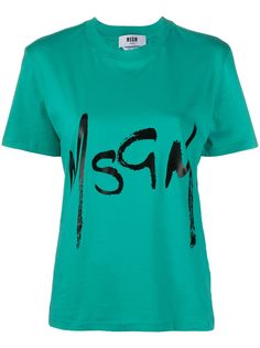 MSGM футболка с логотипом