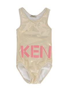 Kenzo Kids logo print swimsuit