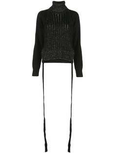 Mm6 Maison Margiela многослойный джемпер с высоким воротником