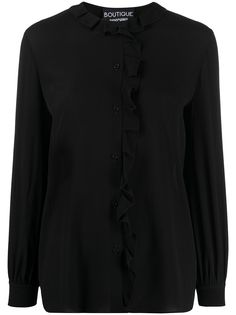 Moschino блузка с длинными рукавами и оборками