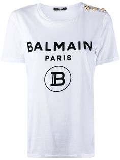Balmain футболка с логотипом