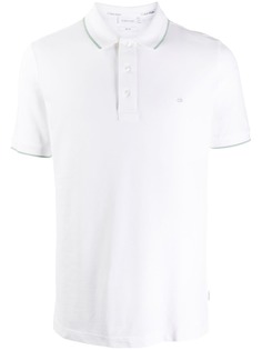 Calvin Klein рубашка-поло с вышитым логотипом